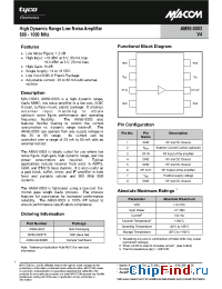 Datasheet AM50-0003TR производства M/A-COM